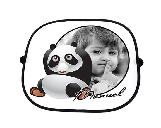 Parasole auto con grafica panda