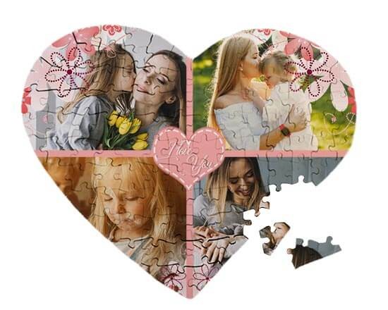 Puzzle personalizzato con grafica con cuore