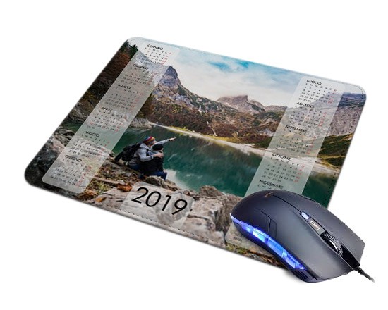 Mousepad in pelle con calendario