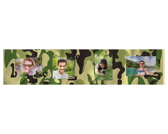 La tua sciarpa in pile dallo stile militare