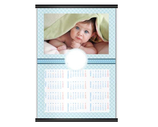 Calendario A4 Pagina Singola con grafica bimbo