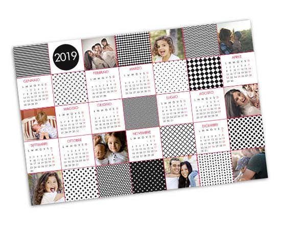 Calendario poster Geometric