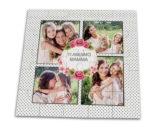 Il puzzle con grafica raffinata e floreale