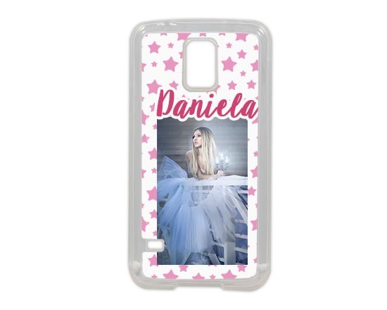 Stelle rosa per la tua cover in gel Samsung S5