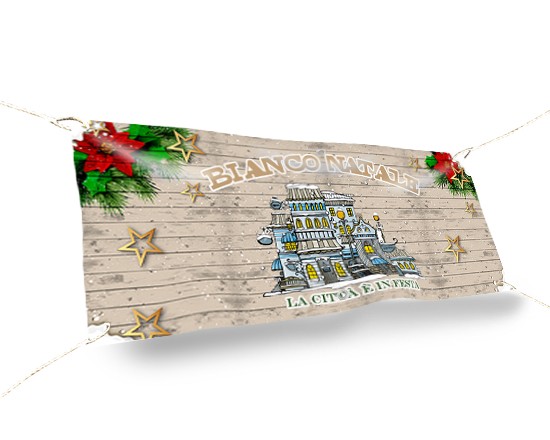Stampa striscione 150x60 Fantasia natalizia