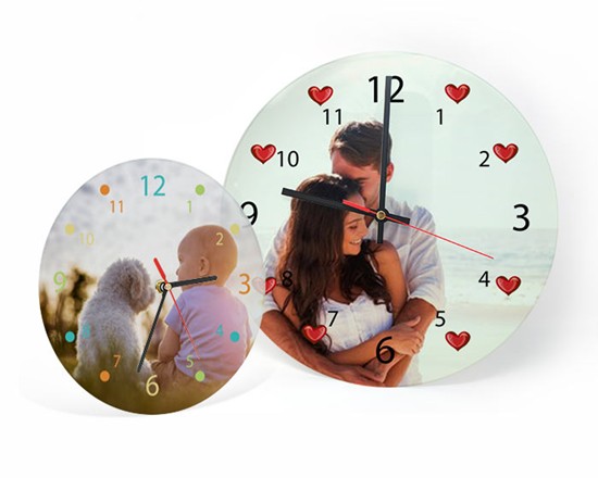 Orologi da Parete Vetro Tondo