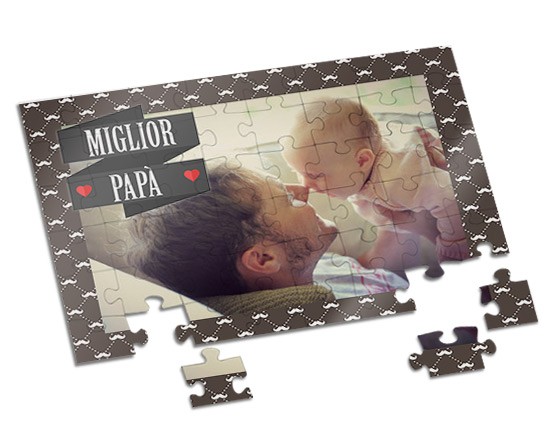 Puzzle A4 Miglior papà