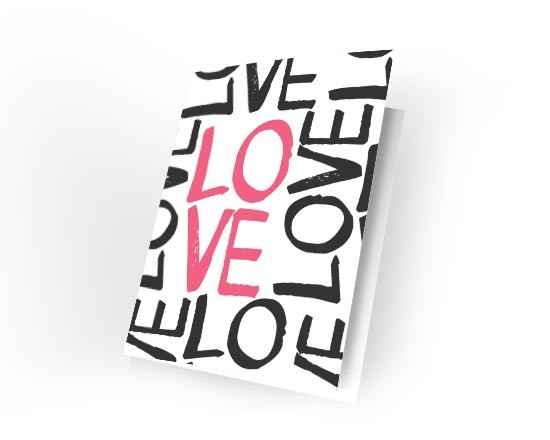 Cards Love words
