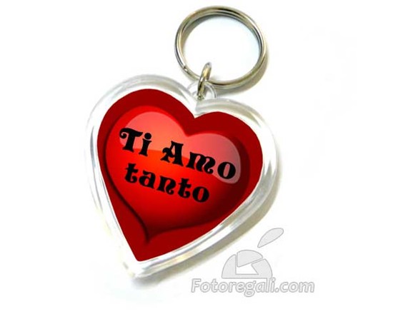 Portachiavi Trasparenti Cuore