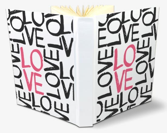 Scritte d'amore sulla copertina di album foto