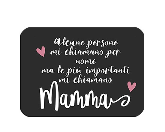 Calamita rettangolare con dedica