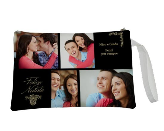 crea Pochette natalizia Dark collage