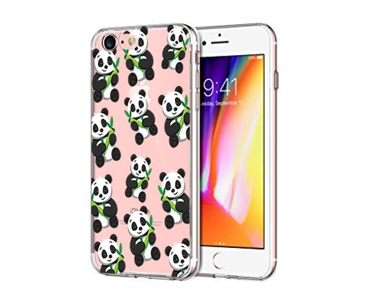 Cover Trasparente iPhone 8 Panda