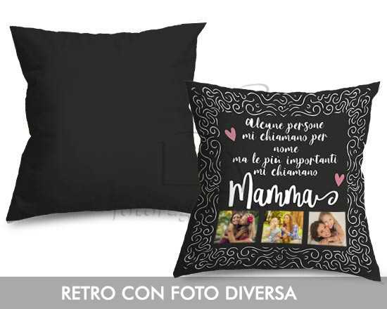Cuscino con grafica collage