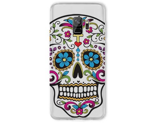 Cover trasparente Galaxy S9 Teschio