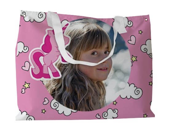 L'unicorno rosa per la tua borsa da spiaggia