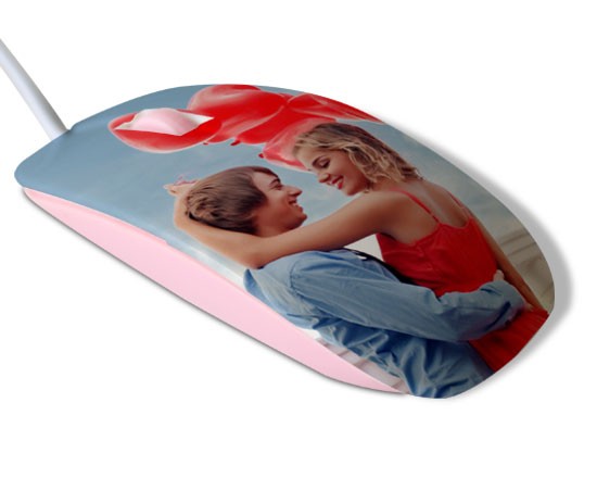 Il colore rosa per il tuo mouse con cavo