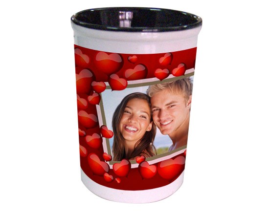 Cuori rossi per il tuo portapenne personalizzato