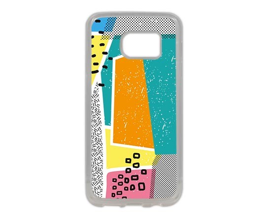 Cover Silicone Galaxy S7 Edge Abstract