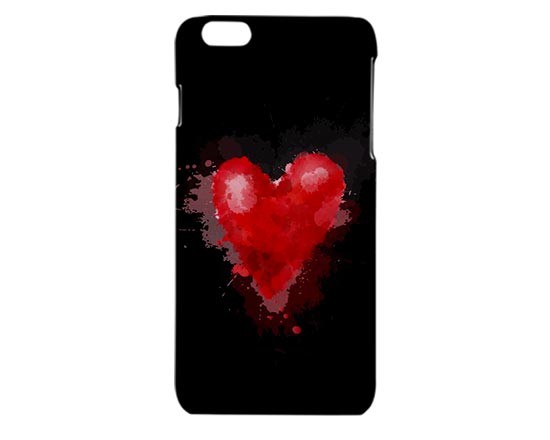 Cover iPhone 6 plus stampa 3D con grafica con cuore
