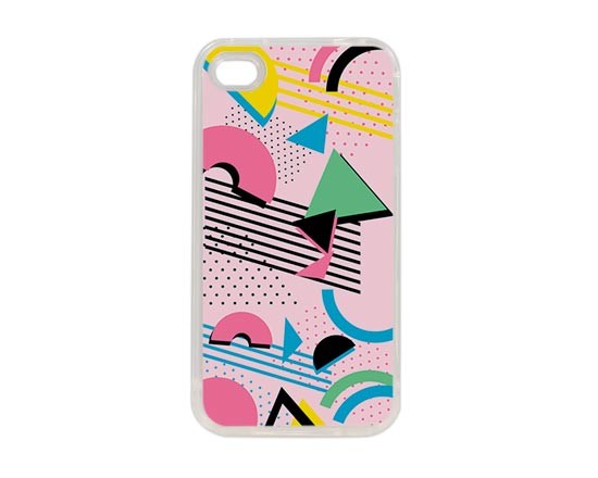 Cover in silicone iPhone 4-4s grafica moderna