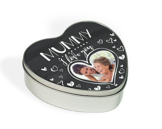 Scatola di Latta cuore Love mummy