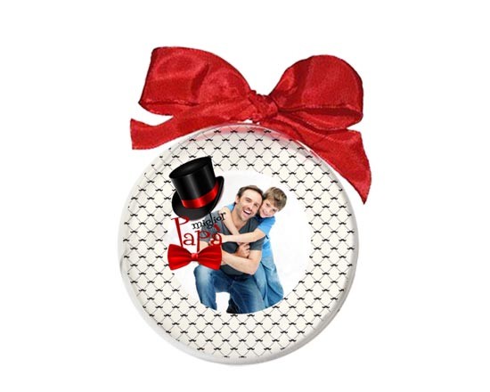Palla di Natale tonda Miglior papà