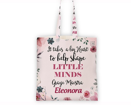 Preziosa borsa con grafica floreale
