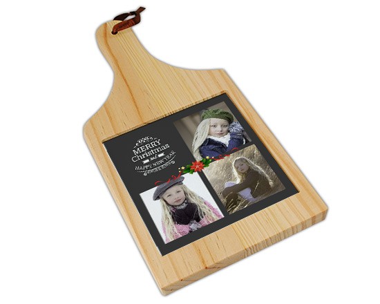 Tagliere in legno Merry Christmas