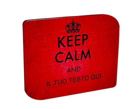 Puzzle con cornice doppia punta keep calm