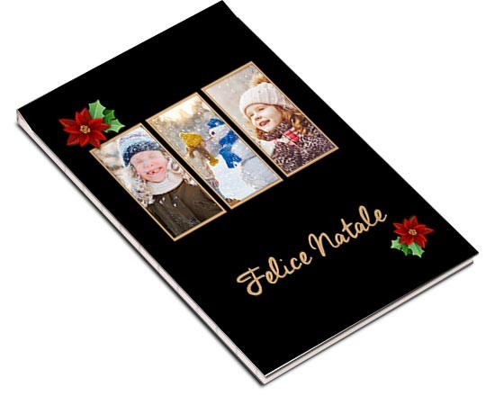 Copertina collage natalizia per block notes