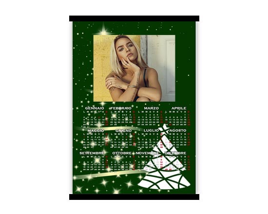 Calendario A4 Green three