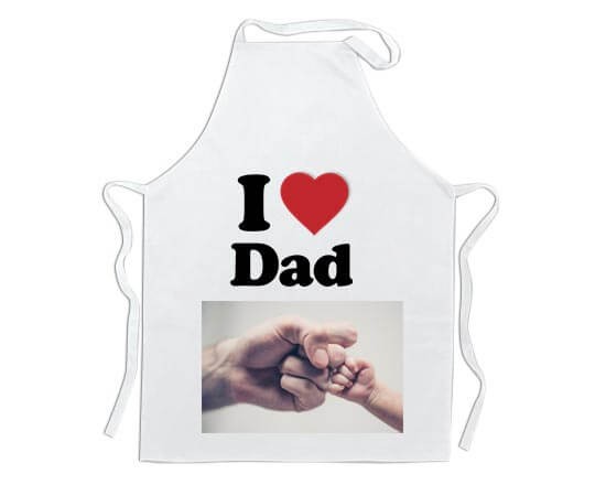 Grembiule stampa piena love dad
