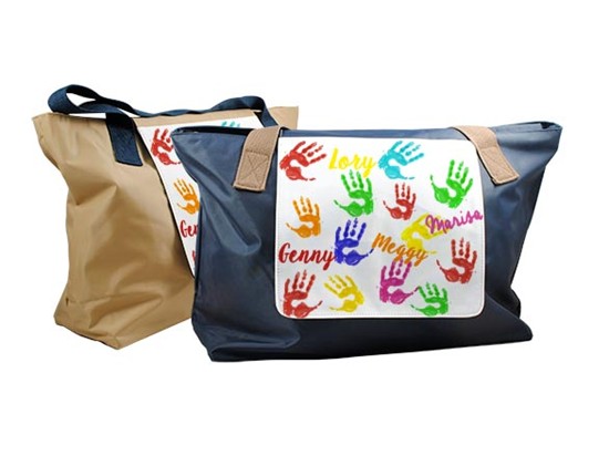Borsa fashion Impronte colorate