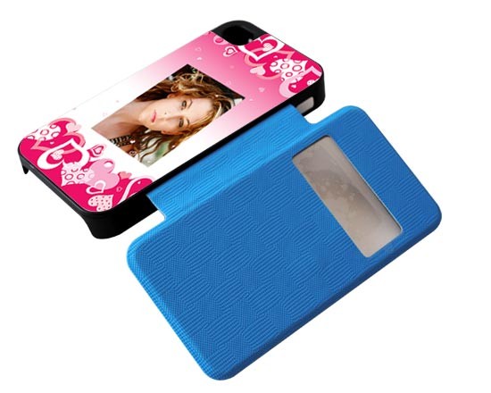 La grafica rosa con i suoi cuore per la flip blu