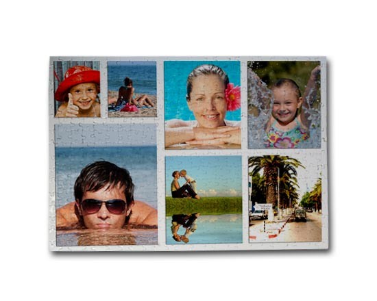 Collage di immagini su puzzle A3
