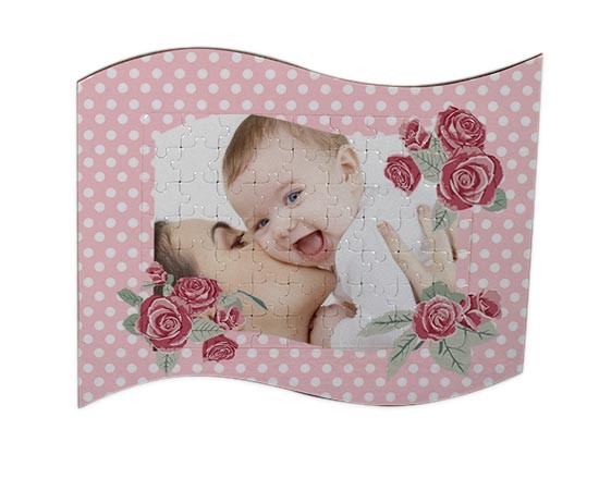 Puzzle con cornice onda