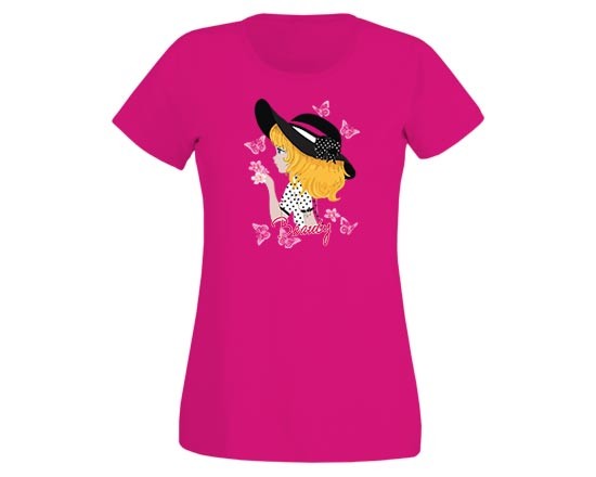 Una piccola bimba per la t-shirt donna