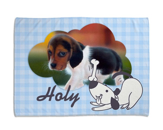 Coperta per cani con grafica con nuvola