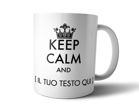Tazza personalizzata con scritta Keep calm