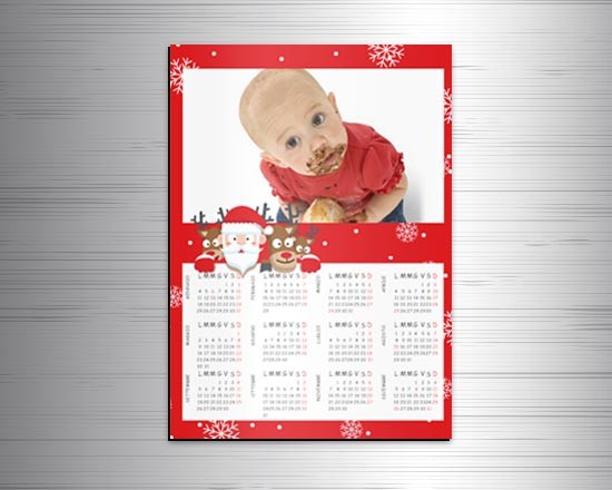 Calendario magnetico natalizio