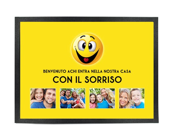 Zerbino in gomma 60x40 Smile