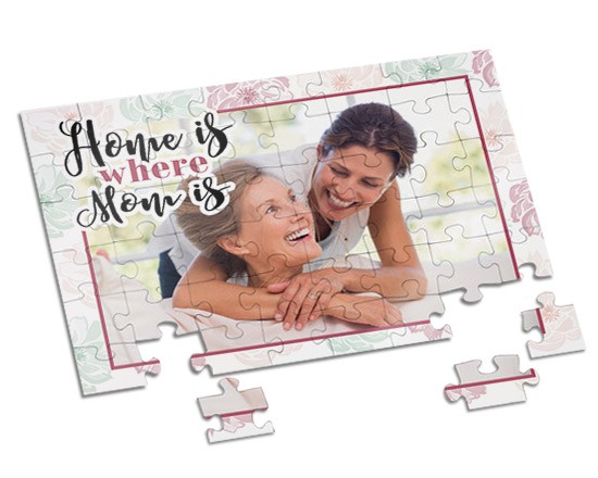 Puzzle A4 Home is mom