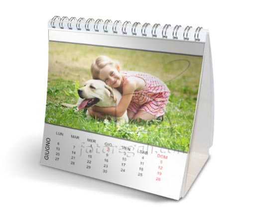 Calendario da tavolo Basic white