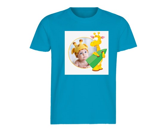 T-shirt in cotone giraffa