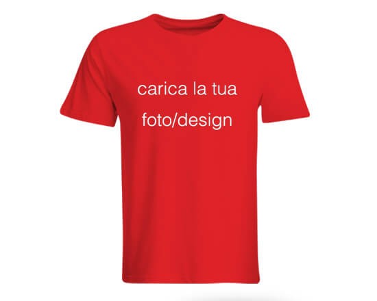 Maglia a mezza manica ideale per ogni stagione, rossa in cotone