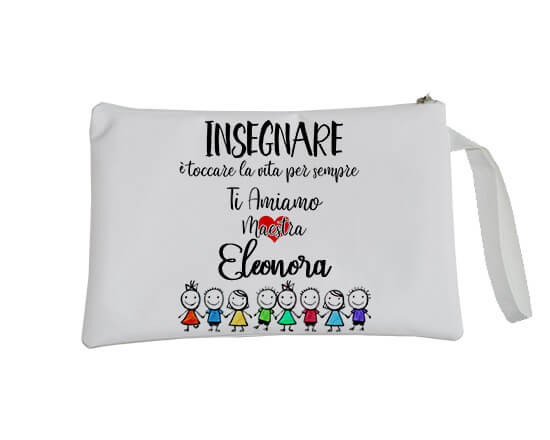 Pochette personalizzata per la maestra