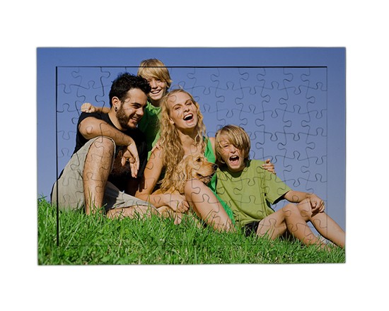 Puzzle Legno Cornice A4