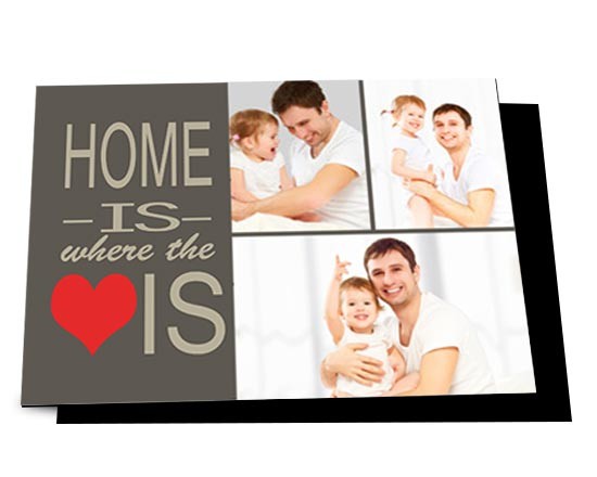 Cartolina magnetica Home is here