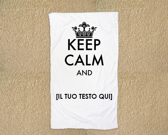 Telo mare 90x150 Keep calm